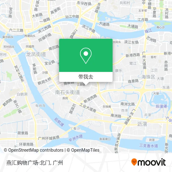 燕汇购物广场-北门地图