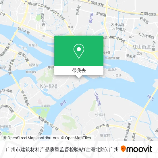 广州市建筑材料产品质量监督检验站(金洲北路)地图