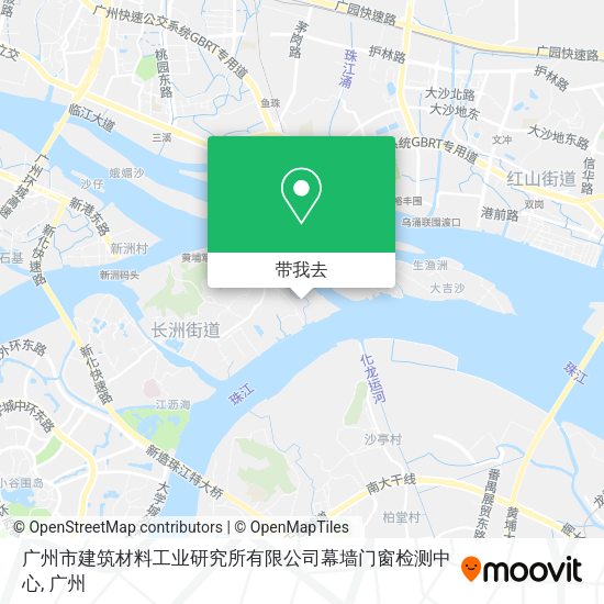 广州市建筑材料工业研究所有限公司幕墙门窗检测中心地图