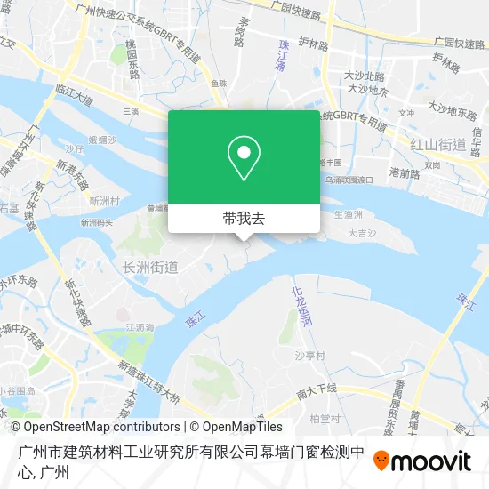 广州市建筑材料工业研究所有限公司幕墙门窗检测中心地图