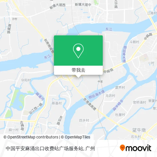 中国平安麻涌出口收费站广场服务站地图