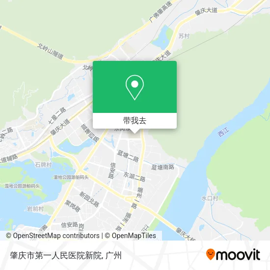 肇庆市第一人民医院新院地图