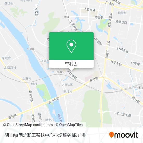 狮山镇困难职工帮扶中心小塘服务部地图