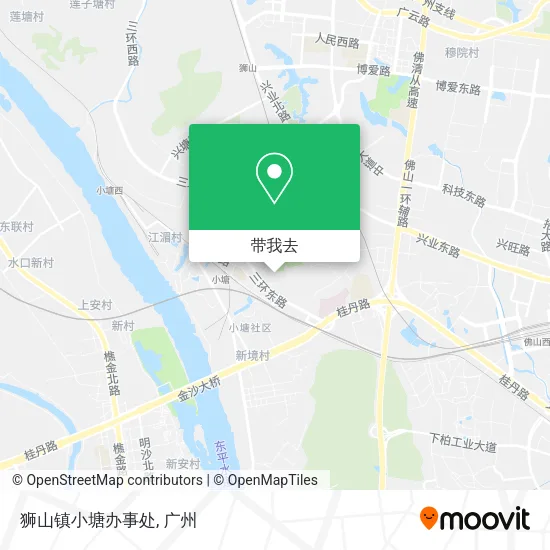 狮山镇小塘办事处地图