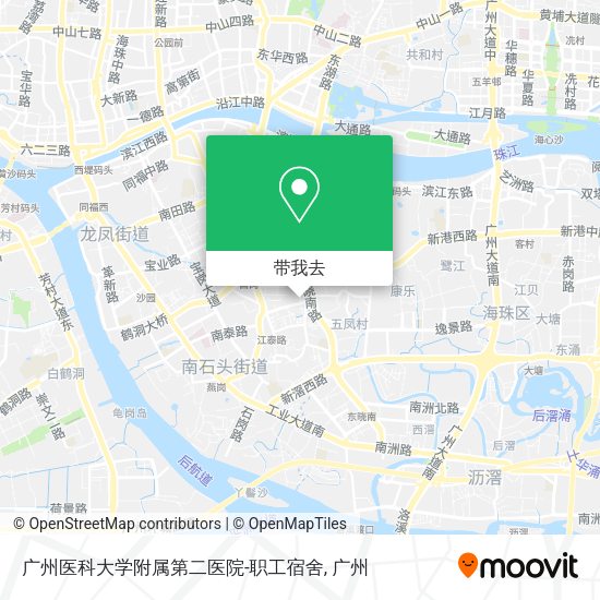广州医科大学附属第二医院-职工宿舍地图