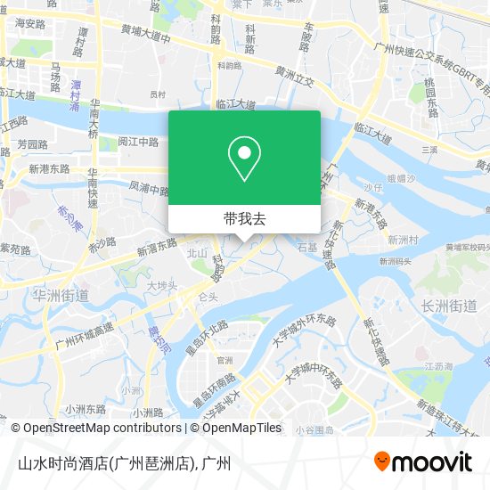 山水时尚酒店(广州琶洲店)地图