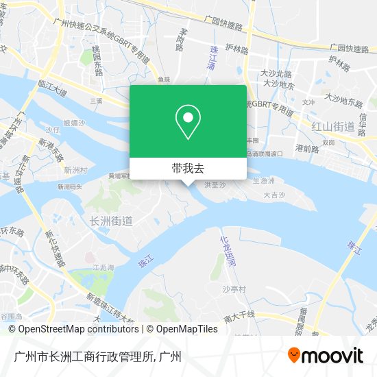 广州市长洲工商行政管理所地图