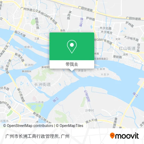 广州市长洲工商行政管理所地图