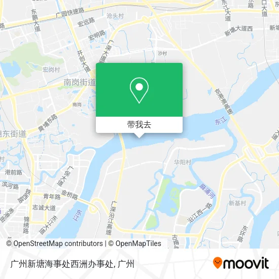 广州新塘海事处西洲办事处地图