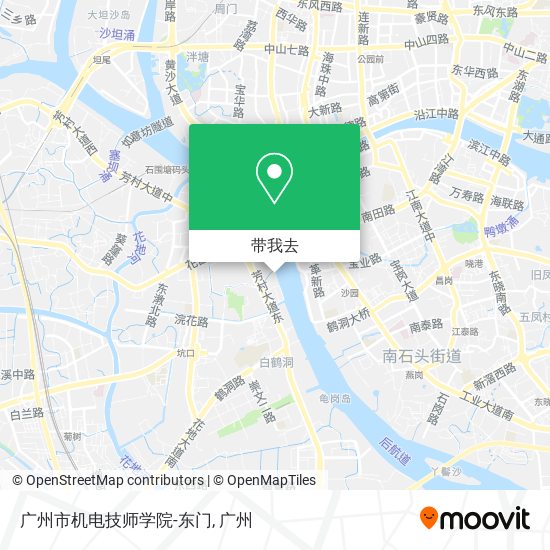 广州市机电技师学院-东门地图