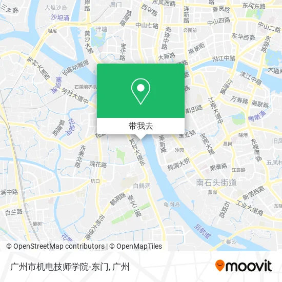 广州市机电技师学院-东门地图