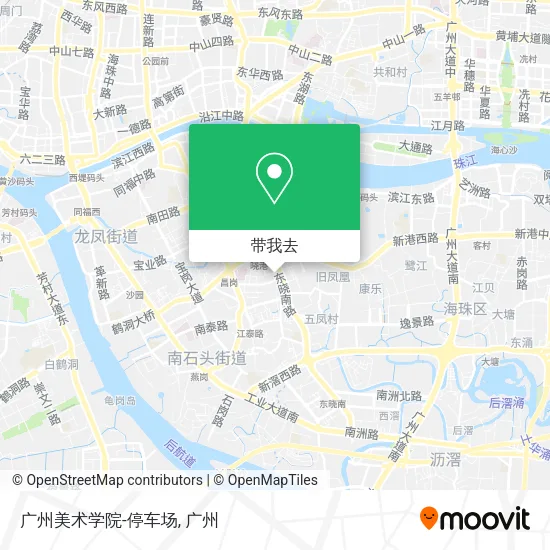 广州美术学院-停车场地图