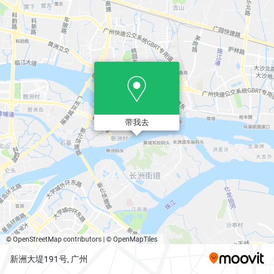 新洲大堤191号地图