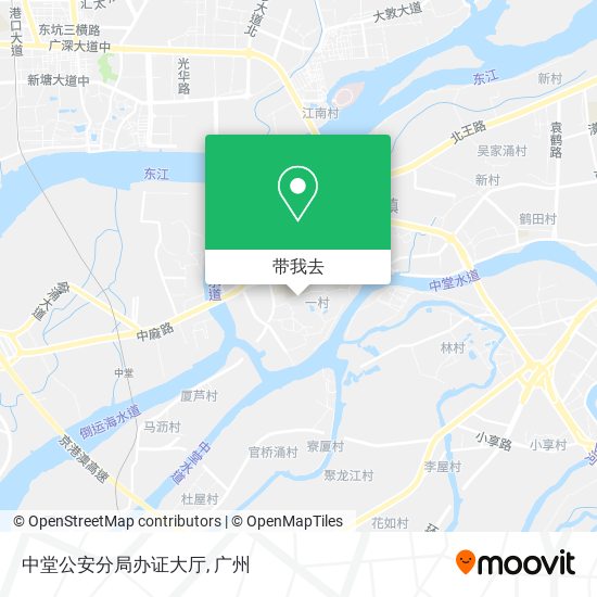 中堂公安分局办证大厅地图