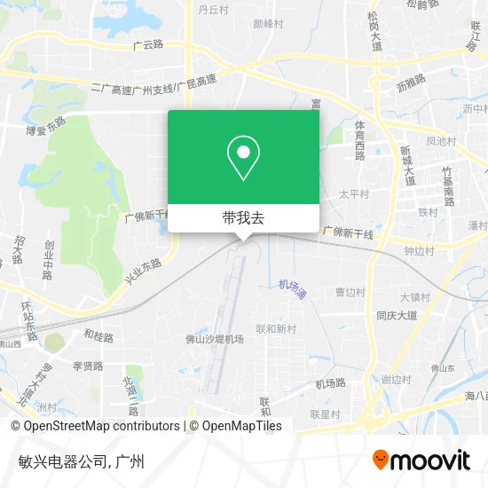 敏兴电器公司地图