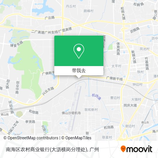 南海区农村商业银行(大沥横岗分理处)地图