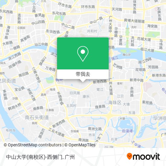 中山大学(南校区)-西侧门地图
