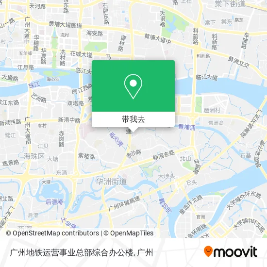 广州地铁运营事业总部综合办公楼地图