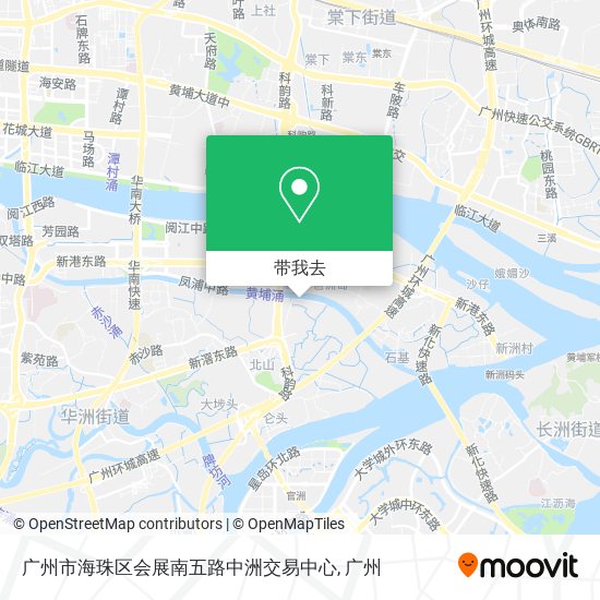 广州市海珠区会展南五路中洲交易中心地图