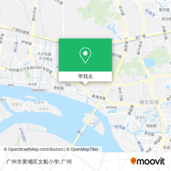 广州市黄埔区文船小学地图
