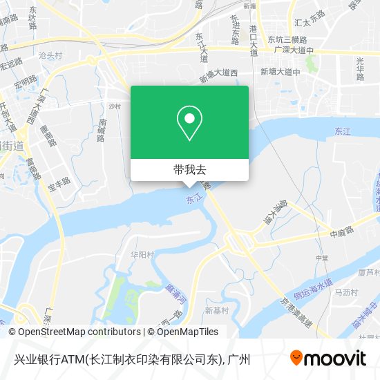 兴业银行ATM(长江制衣印染有限公司东)地图