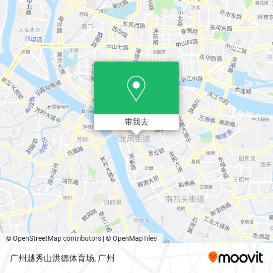 广州越秀山洪德体育场地图