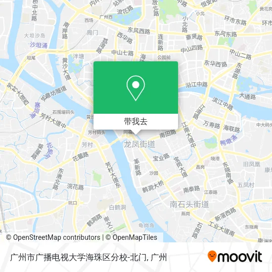 广州市广播电视大学海珠区分校-北门地图