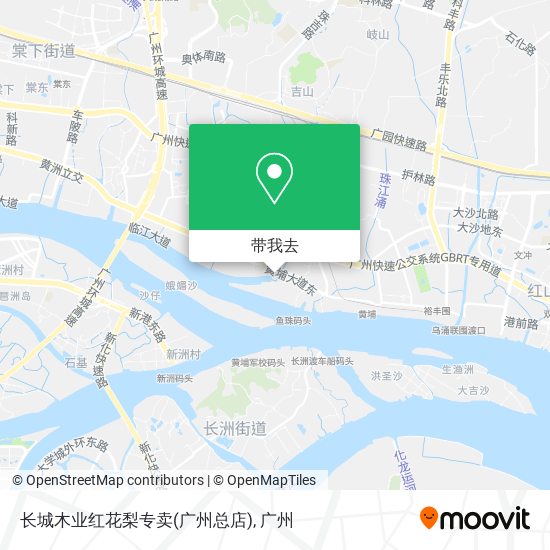 长城木业红花梨专卖(广州总店)地图