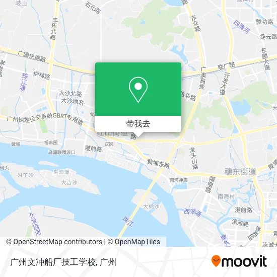 广州文冲船厂技工学校地图