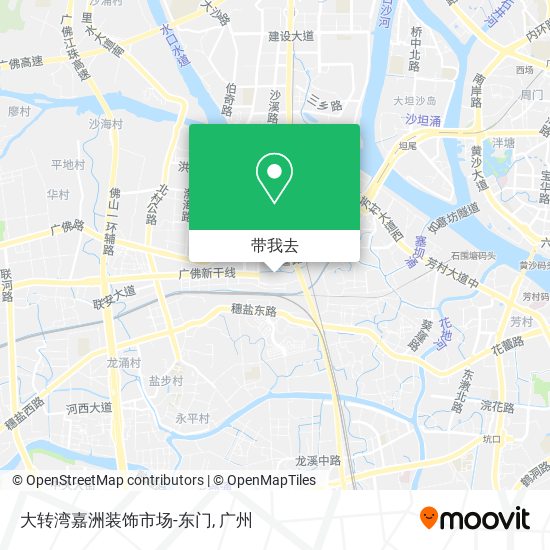 大转湾嘉洲装饰市场-东门地图