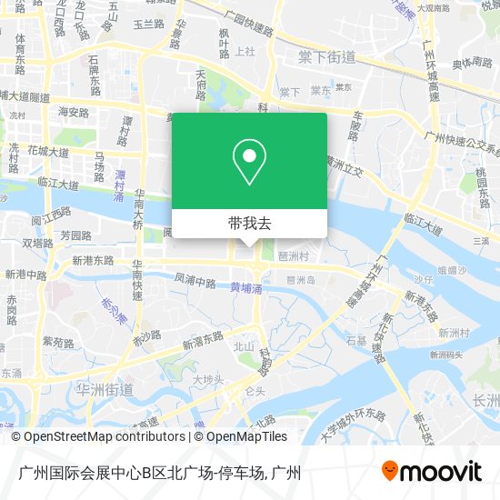 广州国际会展中心B区北广场-停车场地图