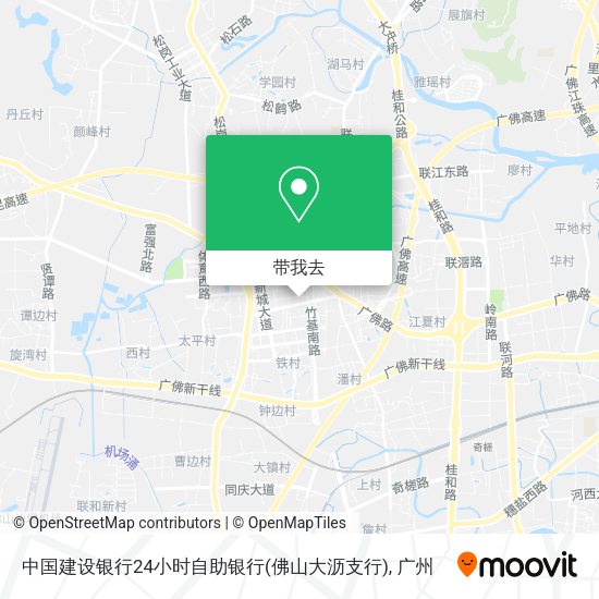 中国建设银行24小时自助银行(佛山大沥支行)地图