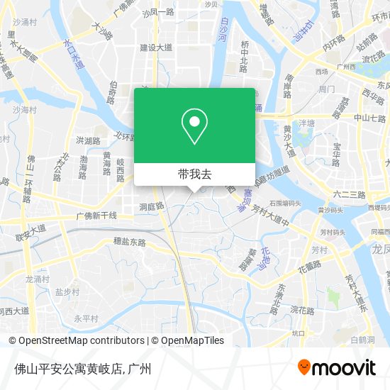 佛山平安公寓黄岐店地图