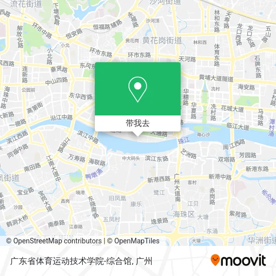 广东省体育运动技术学院-综合馆地图