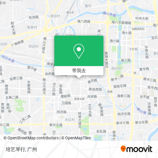 培艺琴行地图