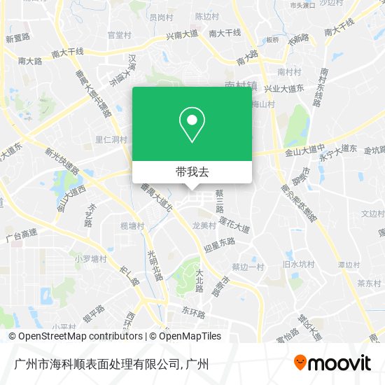 广州市海科顺表面处理有限公司地图