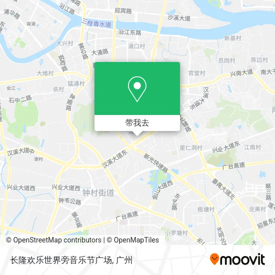 长隆欢乐世界旁音乐节广场地图