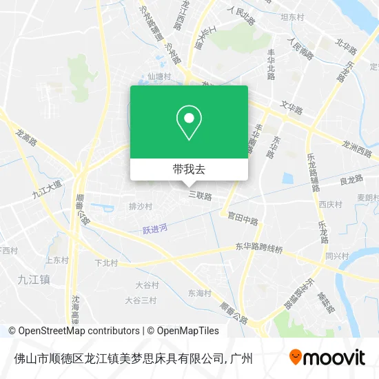佛山市顺德区龙江镇美梦思床具有限公司地图