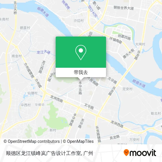 顺德区龙江镇峰岚广告设计工作室地图