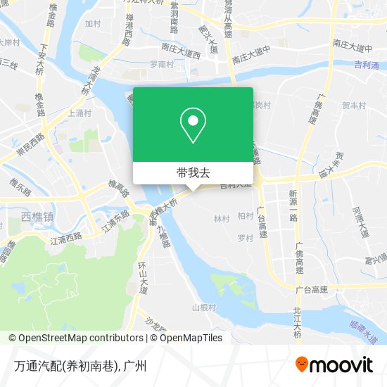 万通汽配(养初南巷)地图
