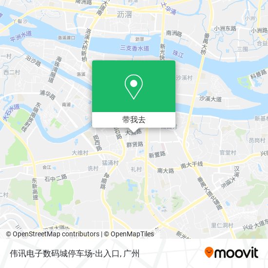 伟讯电子数码城停车场-出入口地图