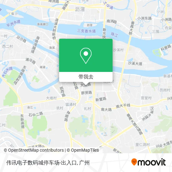 伟讯电子数码城停车场-出入口地图