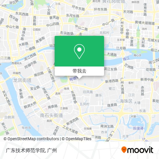 广东技术师范学院地图