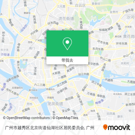 广州市越秀区北京街道仙湖社区居民委员会地图