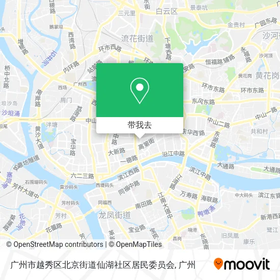 广州市越秀区北京街道仙湖社区居民委员会地图