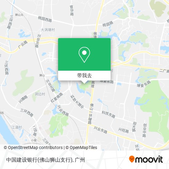 中国建设银行(佛山狮山支行)地图