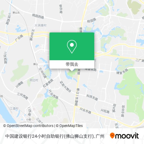 中国建设银行24小时自助银行(佛山狮山支行)地图