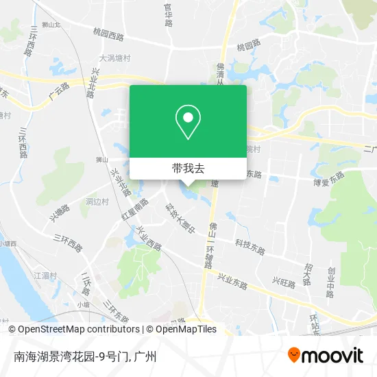 南海湖景湾花园-9号门地图