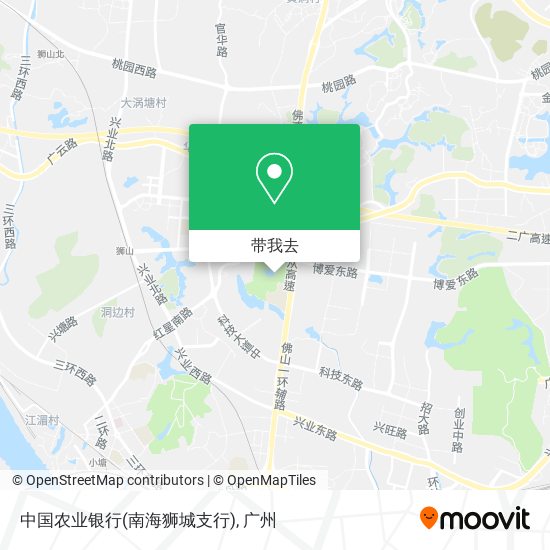 中国农业银行(南海狮城支行)地图