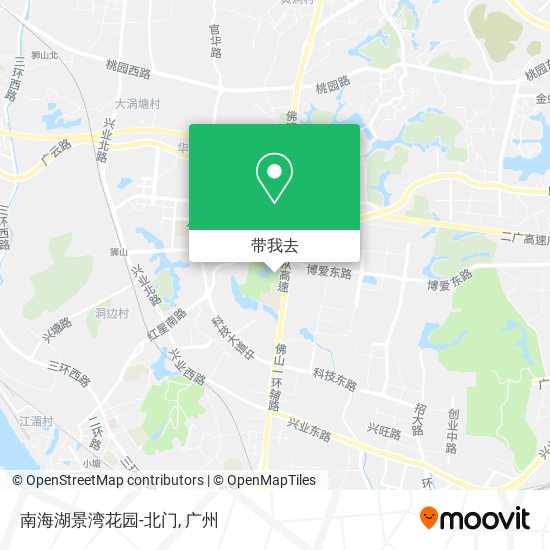 南海湖景湾花园-北门地图